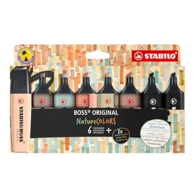 Afbeelding van Markeerstift STABILO Boss 70/8 nature colors etui à 8 stuks