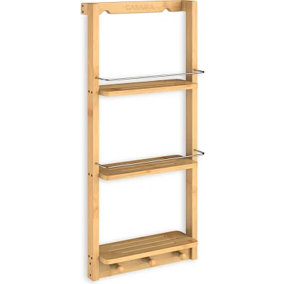 Afbeelding van Casaria Bamboe Doucherek Badkamerkast Stellingkast 70x28,5x10cm