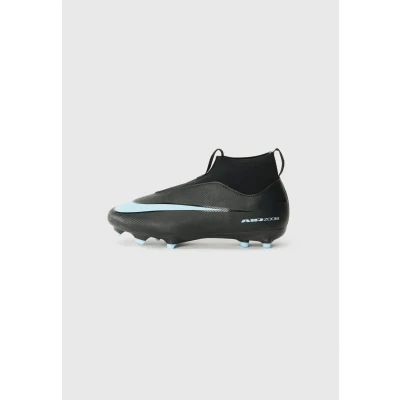 Afbeelding van Nike Performance ZOOM 10 ACAD Unisex Voetbalschoenen met kunststof noppen voor kinderen, Maat: 32, Black/ice blue Kunststof/ textiel