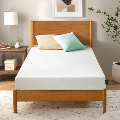 Afbeelding van Zinus Ergonomische schuimmatras 90 x 200 cm, orthopedisch matras met gemiddelde hardheid, 5 zones ondersteuning, gewatteerde hoes voor comfort, hoogte 11 Oeko Tex gecertificeerd