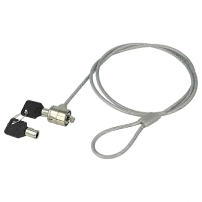Afbeelding van vhbw Kensington Kabelslot voor laptop, notebook, veiligheidsslot met twee sleutels, 1,2 m