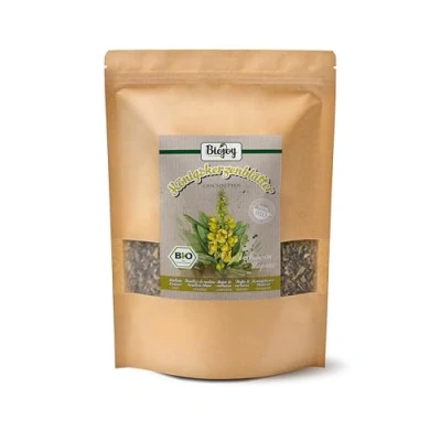 Afbeelding van Biojoy Biologische toorts kruidenthee (250 g), gedroogd en gesneden, bouillon witte bladeren (Verbascum thapsus)