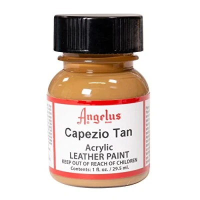 Afbeelding van Angelus Leather Acrylic Paint textielverf voor leren stoffen acrylbasis Capezio Tan 29,5ml