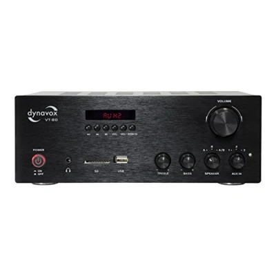 Afbeelding van Dynavox VT 80 compacte stereo versterker A+B schakeling, USB, SD &amp; bluetooth 160 Watt