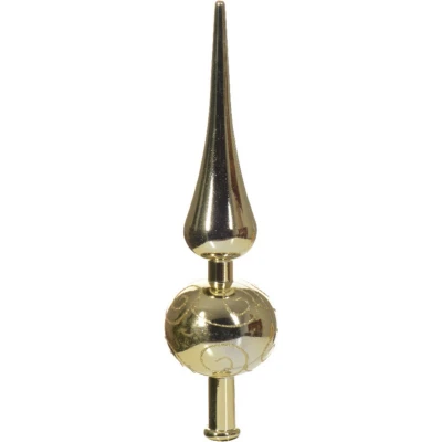 Afbeelding van Piek plastic d6h23 cm licht goud kerst Decoris