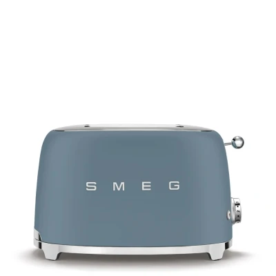 Afbeelding van Smeg Tsf01sbmeu Broodrooster 2 Sleuven Sneden Storm Blauw