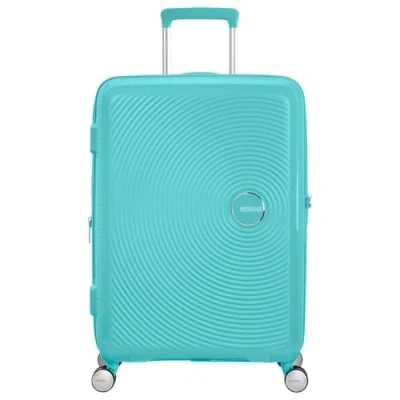 Image de American Tourister Soundbox Spinner M Erweiterbar Koffer, 67 cm, 71.5/81 L, Blau (Poolside Blue)