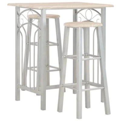 Afbeelding van 3 delige Barset hout en staal