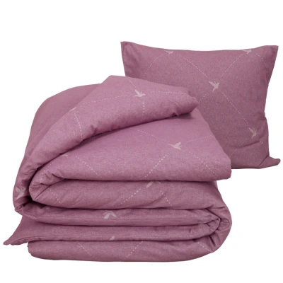 Afbeelding van De Witte Lietaer Dekbedovertrek Katoen Flanel Piper Eenpersoons 140 x 200/220 cm Roze