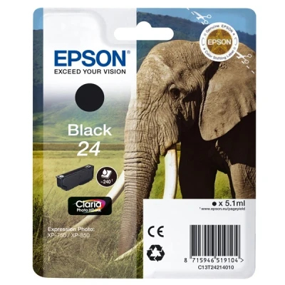 Image de Cartouche d&#039;encre Epson Série Eléphant 24 Noire