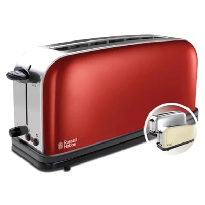 Afbeelding van Russell hobbs Broodrooster colours flame red long slot 2139156