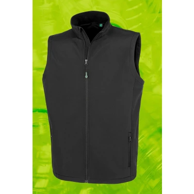 Afbeelding van Result Gerecycleerde heren softshell bodywarmer R902M Black