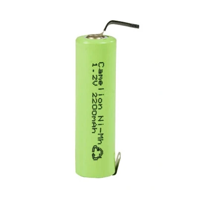 Afbeelding van Camelion NiMH oplaadbare batterij Mignon (AA) met 2200mAh en U soldeer tag in plastic jasje