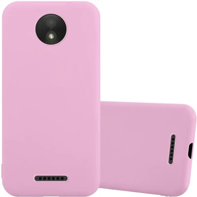 Afbeelding van Cadorabo Hoesje geschikt voor Motorola MOTO C in CANDY ROZE Beschermhoes gemaakt van flexibel TPU silicone Case Cover