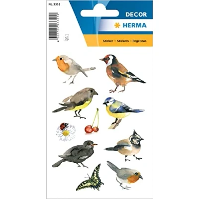 Afbeelding van HERMA 3351 Stickers Décor Aquarel Vogels