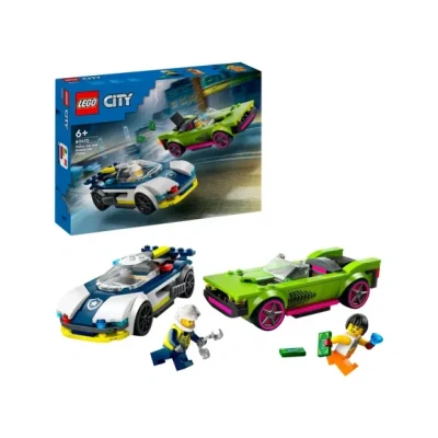 Afbeelding van LEGO 60415 City Politiewagen en snelle autoachtervolging Set