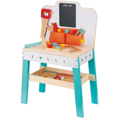 Afbeelding van Lelin Toys Houten Speelgoedwerkbank Inclusief Accessoires