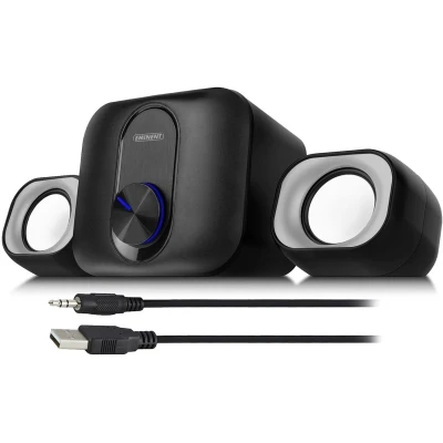 Afbeelding van Eminent EM3515 Stereo Speakerset 2.1 voor pc en laptop Voeding via USB