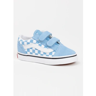 Afbeelding van Vans OLD Skool V Unisex Sneakers laag voor kinderen, Maat: 18, Heritage blue Leer/ synthetisch