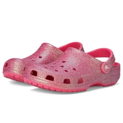 Afbeelding van Crocs Classic Iridescent Glitter Unisex Muiltjes, Maat: 36 37, Dragon fruit Kunststof