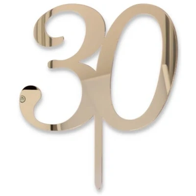 Image de Cake Topper 30 or