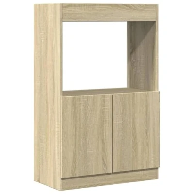Image de vidaXL Buffet haut chêne sonoma 63x33x100 cm bois d&#039;ingénierie855099