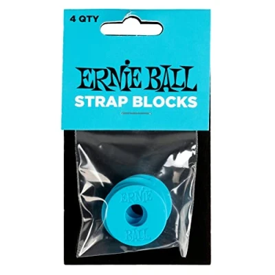 Afbeelding van Ernie Ball 5619 Strap Blocks blauw (4 stuks)