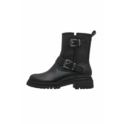Afbeelding van Tamaris Biker boots zwart Leer Dames Maat 40