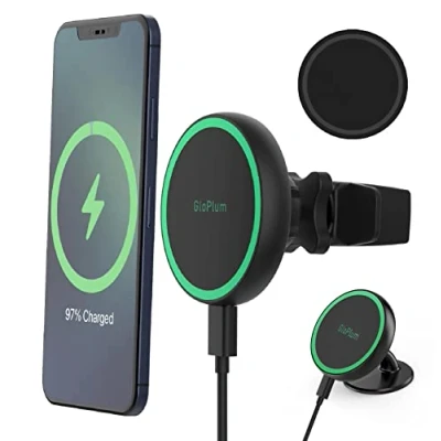 Afbeelding van Magnetische Draadloze Telefoonhouder Autolader, Compatibel Met Magsafe Car Mount Charger Autohouder, Snellader En Iphone 13/13 Mini/12/12 Pro/12 Mini/12 Pro Max