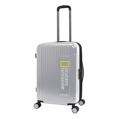 Afbeelding van National Geographic Harde Koffer / Trolley Reiskoffer 67 cm (Medium) Canyon Zilver
