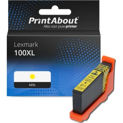 Afbeelding van Huismerk Lexmark 100XL (14N1071E) Inktcartridge Geel Hoge capaciteit