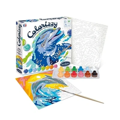 Image de Peinture par numéros SentoSphère Colorizzy Dauphins