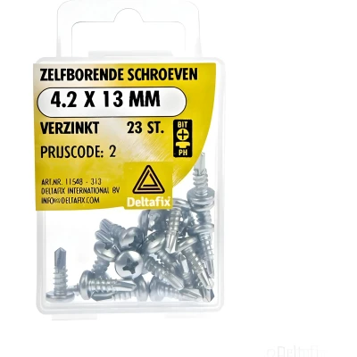 Afbeelding van Zelfb.schroef 4.2x13mm verz 23st Deltafix