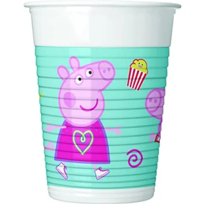 Afbeelding van Procos Peppa Pig Messy Play plastic bekers (200 ml), 8 stuks, meerkleurig, 94244