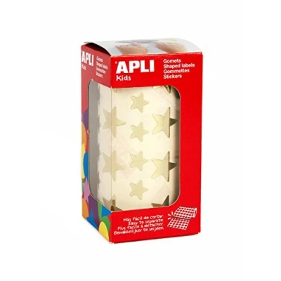 Afbeelding van Apli Kids Stickers Op Rol, Ster, 2360 Stuks, Metallic Goud