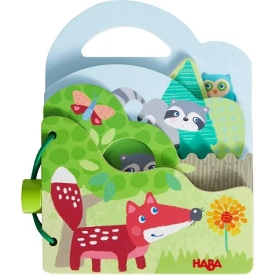 Afbeelding van HABA Houten babyboek Bosdieren