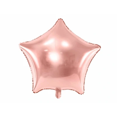 Afbeelding van Folie ballon ster rosé goud 48cm