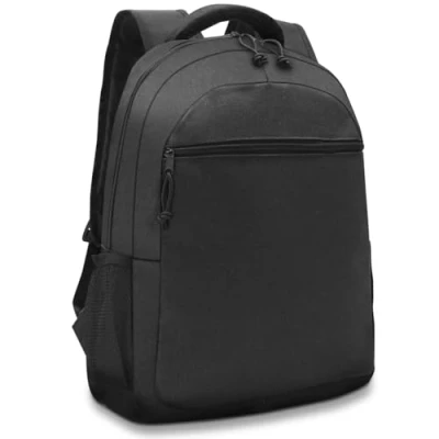 Image de Waytex 71066 Sac à Dos pour Ordinateur 17&quot; Noir, Bretelles Respirantes, Poche Latérale en Filet, 22L, Imperméable, Avant Zippée, Compartiment Matelassé PC Portable, Taille unique,