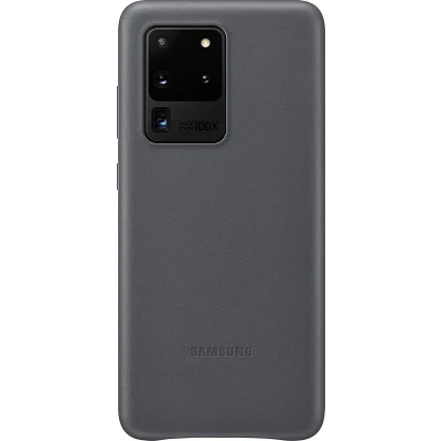 Afbeelding van Samsung Leather Hoesje Galaxy S20 Ultra Grijs