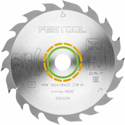 Afbeelding van Festool cirkelzaagblad (dun) 160x1.8x20mm W 18T