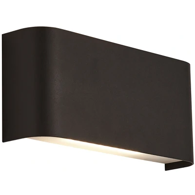Afbeelding van Match Box LED wandlamp, zwart, metaal, omhoog/omlaag, 18 cm
