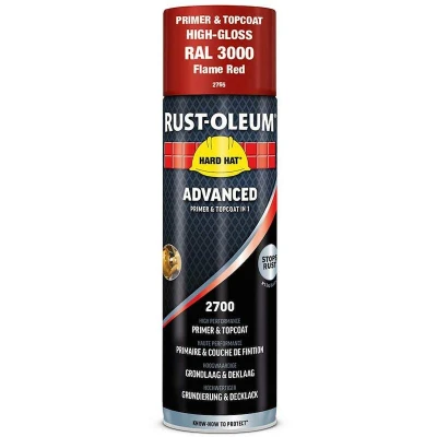 Afbeelding van Rust Oleum Grondverf &amp; Lak in 1 spuitbus ROOD RAL3000