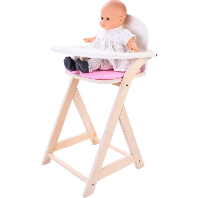 Afbeelding van Poppenstoel roze/ wit