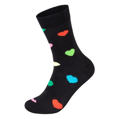 Afbeelding van Happy Socks Heart Unisex Sokken, Maat: 41 46, Black