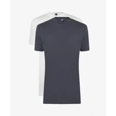 Afbeelding van Alan Red heren Virginia T shirt van katoen in 2 pack de kleur Wit, maat: S