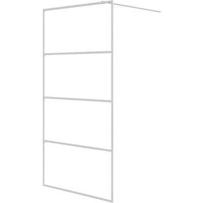 Afbeelding van vidaXL Inloopdouchewand 100x195 cm transparant ESG glas wit