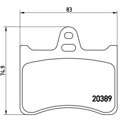 Afbeelding van Brembo Remblokset P 61 019