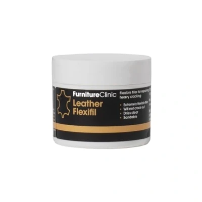 Afbeelding van Leer Flexi Vuller 50ML Furniture Clinic Leather Flexifil Extreem flexibel Vulmiddel te gebruiken voor kattenkrassen, gaten en scheuren in leren banken autostoelen Reparatie