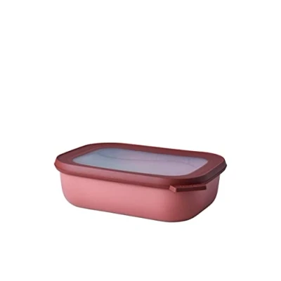 Image de Mepal Bol Multifonction Rectangulaire Boîte Conservation Alimentaire avec Couvercle Convient comme de Hermétique pour le Réfrigérateur, Micro ondes &amp; Congélateur 1000 ml Vivid mauve