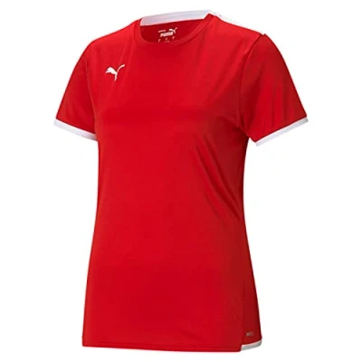 Afbeelding van Puma Teamliga Shirt Korte Mouw Dames Rood Maat: XL
